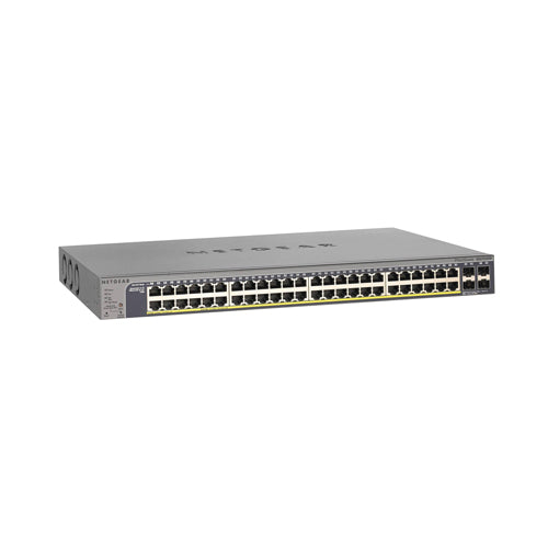 GS752TP-100PRS Netgear Prosafe GS752TP 40 x RJ-45 Ports PoE 10/100/1000Base-T + 8 x RJ-45 Ports PoE+ + 4 x SFP Ports Layer 3 Managed Gigabit Ethernet Network Switch