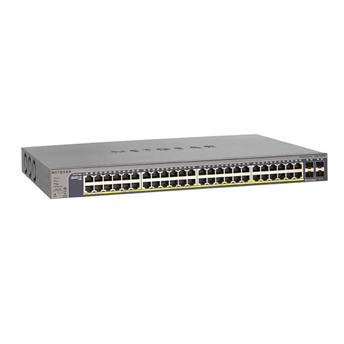 GS752TP-200NAS Netgear Prosafe GS752TP 40 x RJ-45 Ports PoE 10/100/1000Base-T + 8 x RJ-45 Ports PoE+ + 4 x SFP Ports Layer 3 Managed Gigabit Ethernet Network Switch