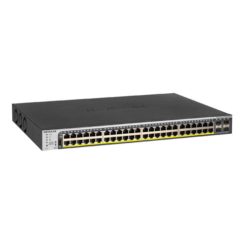 GS752TPP-100NAS Netgear Prosafe GS752TPP 40 x RJ-45 Ports PoE 10/100/1000Base-T + 8 x RJ-45 Ports PoE+ + 4 x SFP Ports Layer 3 Managed Gigabit Ethernet Network Switch