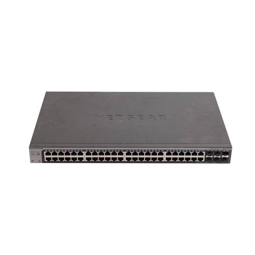 GS752TS Netgear ProSafe 48 x Ports 10/100/1000Base-T + 2 x Ports Combo SFP + 4 x Ports SFP Layer 3 Managed 1U Rack-mountable Gigabit Ethernet Network Switch