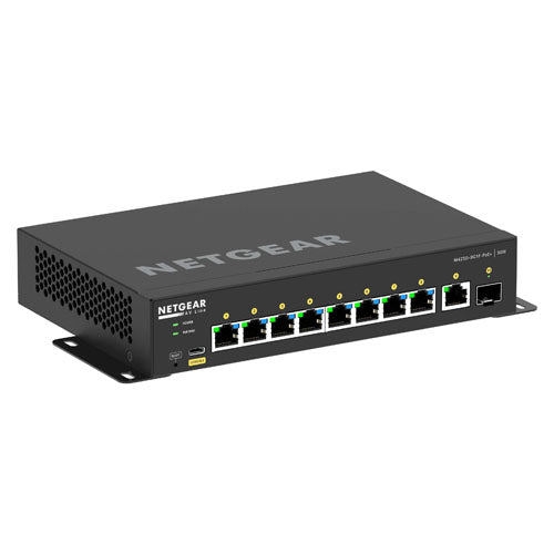 GSM4210PD-100NAS Netgear 8 x Ports PoE+ 10/100/1000Base-T + 2 x SFP+ Ports Layer 3 Managed Desktop Gigabit Ethernet Network Switch