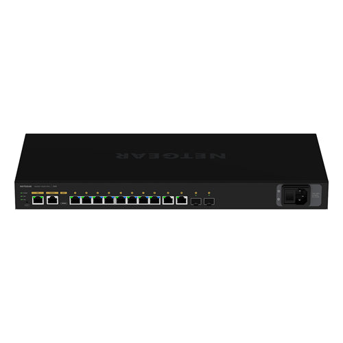 GSM4212P-100NAS Netgear 8 x Ports PoE+ 10/100/1000Base-T + 2 x SFP (mini-GBIC)Ports Layer 3 Managed 1U Rack-mountable Gigabit Ethernet Network Switch