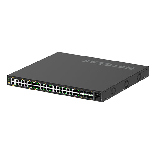 GSM4248P-100NAS Netgear M4250 Series M4250-40G8F-PoE+ 40 x RJ-45 Ports PoE+ 1000Base-T + 8 x SFP Ports Layer 3 Managed 1U Rack-mountable Gigabit Ethernet Network Switch