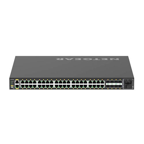 GSM4248PX-100NAS Netgear M4250 Series M4250-40G8XF-PoE+ 40 x RJ-45 Ports PoE+ 1000Base-T + 8 x SFP+ Ports Layer 3 Managed 1U Rack-mountable Gigabit Ethernet Network Switch