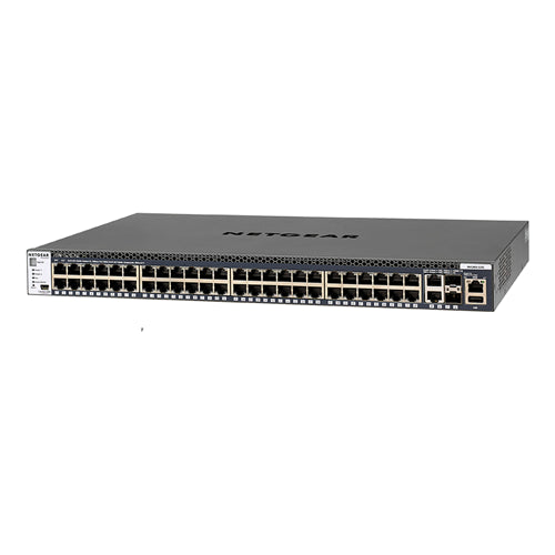 GSM4352S-100NES Netgear M4300-52G 48 x RJ-45 Ports 10/100/1000Base-T + 2 x SFP+ Copper Ports + 2 x SFP+ Ports Layer 2 Managed Stackable Gigabit Ethernet Network Switch