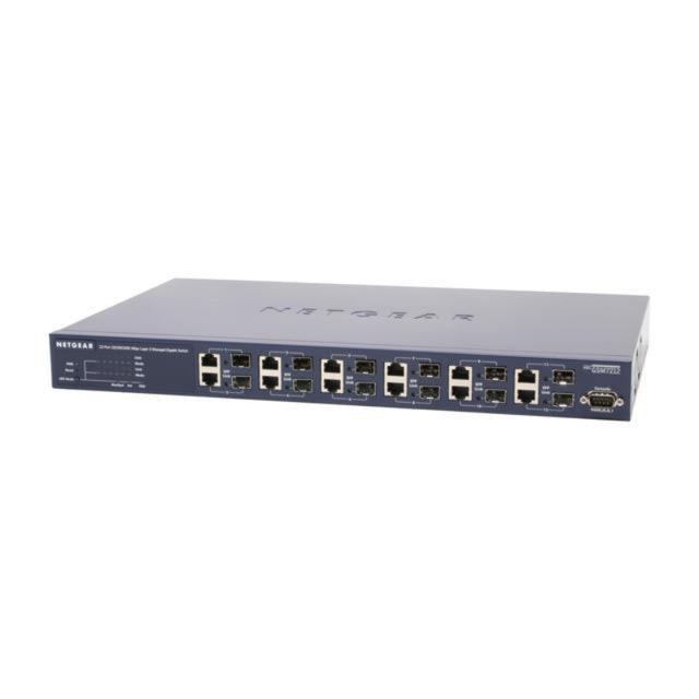 GSM7212 - Netgear Prosafe GSM7212 12 x RJ-45 Ports 10/100/1000Base-T Layer 2 Managed Rack-mountable Gigabit Ethernet Network Switch