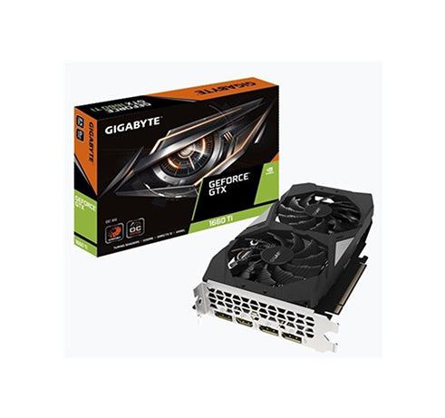 GV-N166TOC-6GD - Gigabyte Ultra Durable VGA GeForce GTX 1660 Ti Graphic Card 1800MHz Core 6GB GDDR6 PCI Express 3.0 x16