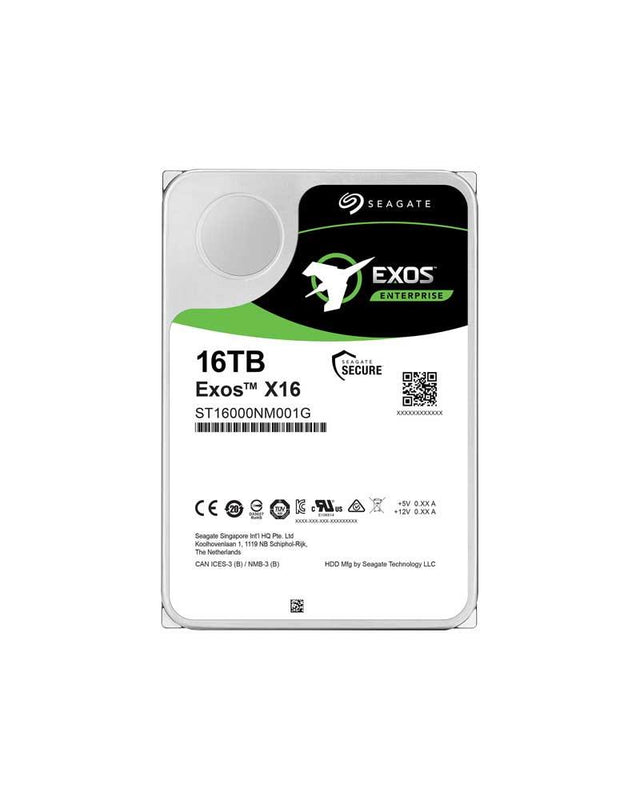 HDD-T16T-ST16000NM001G Supermicro 16TB 7200RPM SATA 6Gbps 256MB Cache 3.5-inch Internal Hard Drive