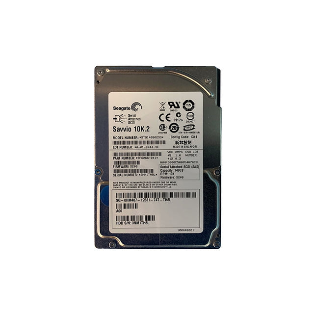 146GB 10000RPM SAS 3Gb/s Hot-Pluggable 16MB Cache 3.5-Inch Hard Drive with Tray