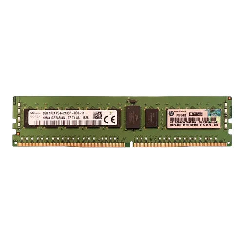 HMA41GR7AFR4N-TF Hynix 8GB DDR4-2133MHz PC4-17000 ECC Registered RDIMM CL15 1Rx4 1.2V 288-Pin Memory Module