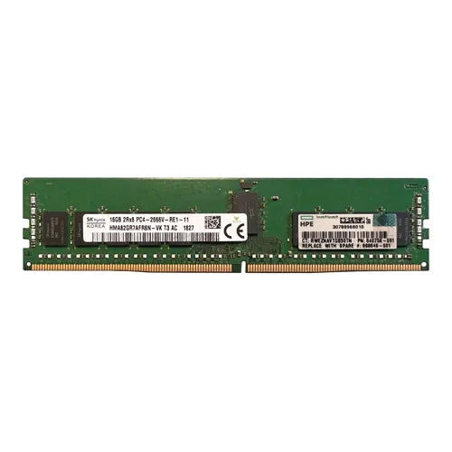 HMA82GR7AFR8N-VKT3 Hynix 16GB DDR4-2666MHz PC4-21300 ECC Registered RDIMM CL19 2Rx8 1.2V 288-Pin Memory Module