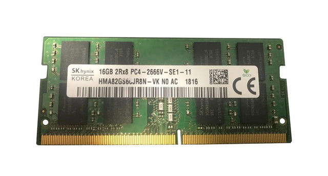 HMA82GS6CJR8N-VKN0-AC Hynix 16GB PC4-21300 DDR4-2666MHz non-ECC Unbuffered CL19 260-Pin SoDimm 1.2V Dual Rank Memory Module