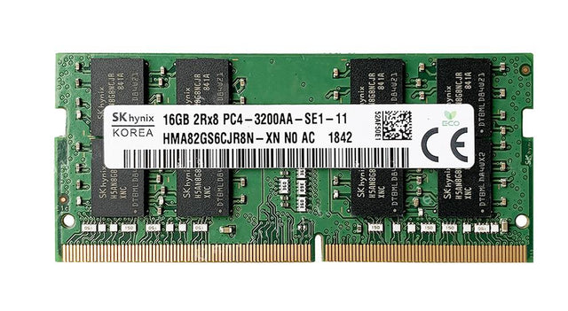 HMA82GS6CJR8N-XN Hynix 16GB PC4-25600 DDR4-3200MHz non-ECC Unbuffered CL22 260-Pin SoDimm 1.2V Dual Rank Memory Module