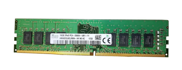 HMA82GU6CJR8N-VKN0-AC Hynix 16GB PC4-21300 DDR4-2666MHz non-ECC Unbuffered CL19 288-Pin DIMM 1.2V Dual Rank Memory Module