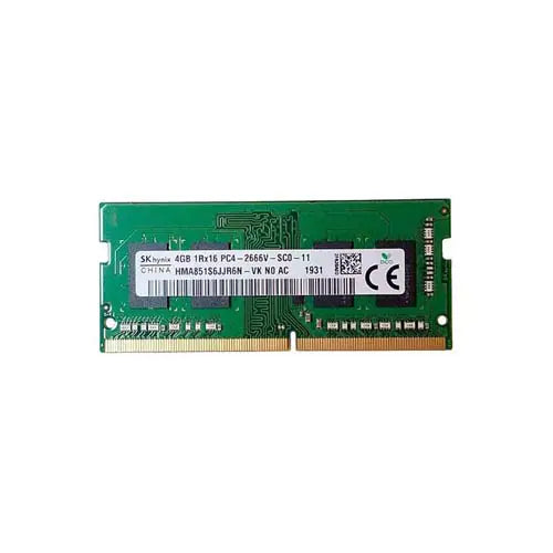 HMA851S6JJR6N-VKN0-AC - Hynix 4GB PC4-21300 DDR4-2666MHz non-ECC Unbuffered CL19 SoDIMM 1.2V Single-Rank Memory Module