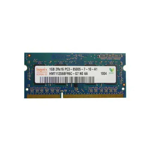 HMT112S6BFR6C-G7N0-AA - Hynix 1GB PC3-8500 DDR3-1066MHz non-ECC Unbuffered CL7 SoDIMM Dual-Rank Memory Module