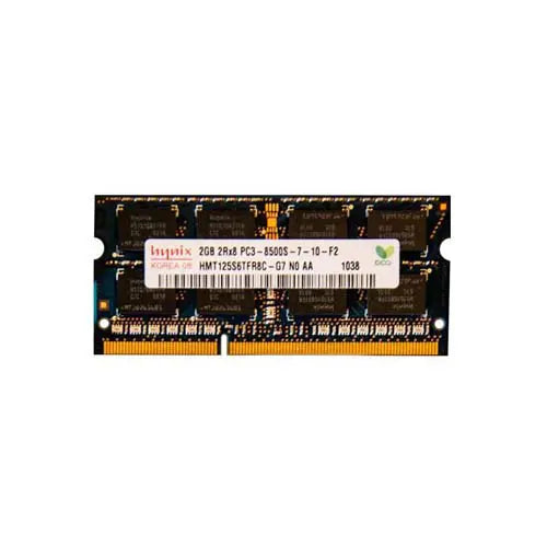 HMT125S6TFR8C-G7N0-AA - Hynix 2GB PC3-8500 DDR3-1066MHz non-ECC Unbuffered CL7 SoDIMM Dual-Rank Memory Module