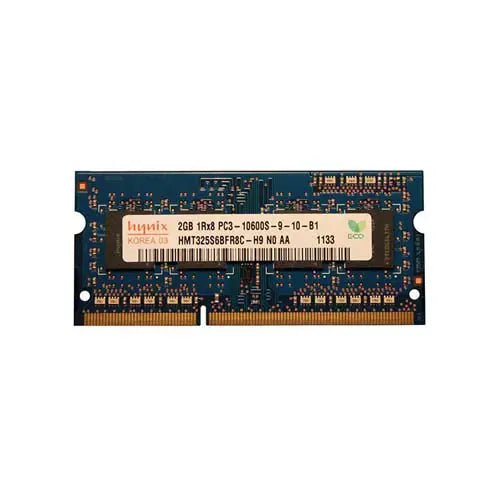 HMT125S6TFR8C-H9N0-AA - Hynix 2GB PC3-10600 DDR3-1333MHz non-ECC Unbuffered CL9 SoDIMM Dual-Rank Memory Module