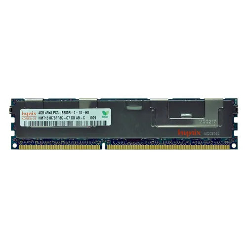 HMT151R7BFR8C-G7 Hynix 4GB DDR3-1066MHz PC3-8500 ECC Registered RDIMM CL7 4Rx8 1.5V 240-Pin Memory Module