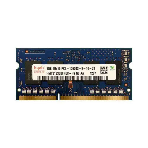 HMT312S6BFR6C-H9N0-AA - Hynix 1GB PC3-10600 DDR3-1333MHz non-ECC Unbuffered CL9 SoDIMM Single-Rank Memory Module