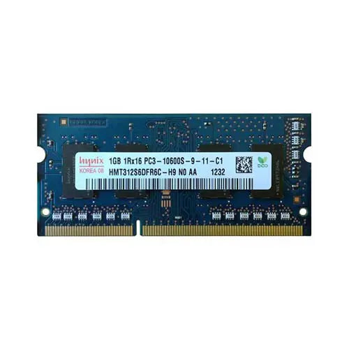 HMT312S6DFR6C-H9N0-AA - Hynix 1GB PC3-10600 DDR3-1333MHz non-ECC Unbuffered CL9 SoDIMM Single-Rank Memory Module