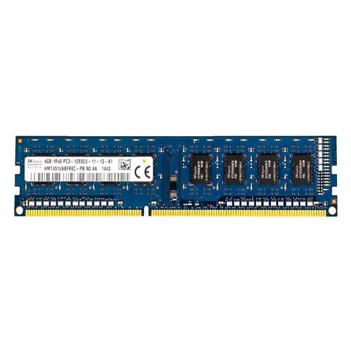 HMT451U6BFR8C-PB Hynix 4GB DDR3-1600MHz PC3-12800 Non-ECC Unbuffered UDIMM CL11 1Rx8 1.5V 240-Pin Memory Module