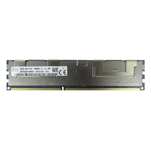 HMT84GR7AMR4C-H9 Hynix 32GB DDR3-1333MHz PC3-10600 ECC Registered RDIMM CL9 4Rx4 1.5V 240-Pin Memory Module