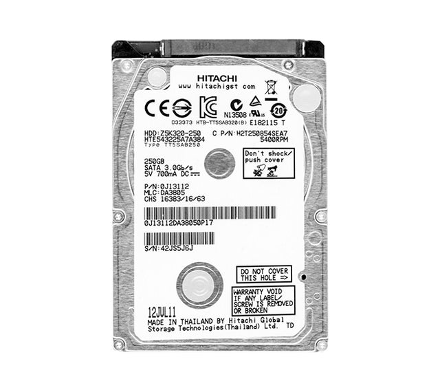 Travelstar Z5K320 Series 250GB 5400RPM SATA 3Gb/s 8MB Cache 512 2.5-inch Hard Drive