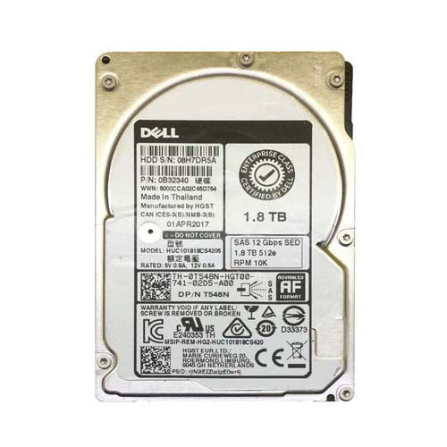 HUC101818CS4205 HGST Ultrastar C10K1800 Series 1.8TB 10520RPM SAS 12Gb/s 128MB Cache 512e (TCG SED with FIPS) 2.5-inch Hard Drive