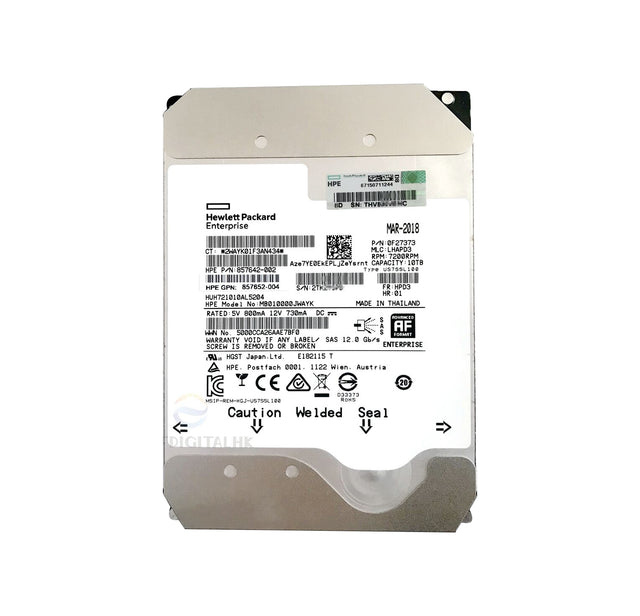 HUH721010AL5204 - HGST 10TB 7200RPM SAS 12Gb/s 3.5-inch Hard Drive