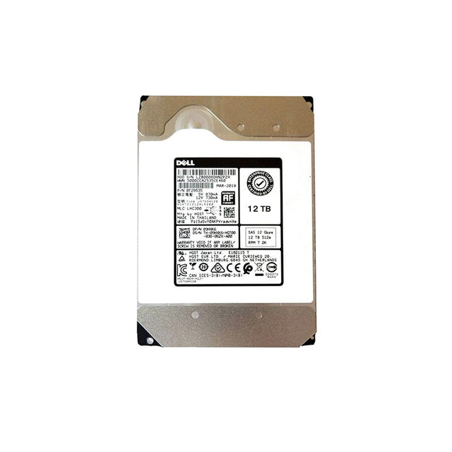 Hitachi UltraStar He12 Series 12TB 7200RPM SAS 12Gb/s 256MB Cache 512e TCG-FIPS Encryption 3.5-Inch Hard Drive