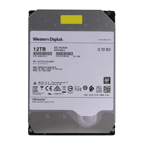 HUH721212ALE604 HGST Ultrastar DC HC520 Series 12TB 7200RPM SATA 6Gb/s 256MB Cache (SE) 3.5-Inch Hard Drive