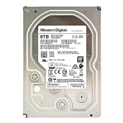 HUS728T8TALE6L4 HGST Ultrastar DC HC320 Series 8TB 7200RPM SATA 6Gb/s 512e 256MB Cache 3.5-Inch Hard Drive