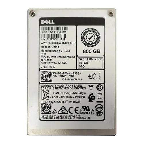 HUSMM3280ASS205 HGST Ultrastar DC SS300 Series 800GB Multi-Level Cell SAS 12Gb/s (SE) 2.5-inch Solid State Drive