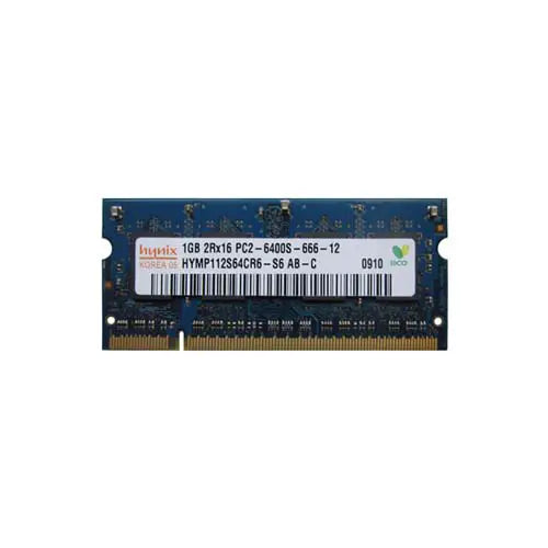 HYMP112S64CR6-S6 AB - Hynix 1GB DDR2-800MHz PC2-6400  non-ECC Unbuffered CL6 200-Pin SODIMM 1.8V Memory Module