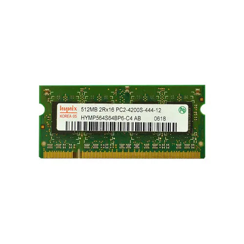 HYMP564S64BP6-C4 - Hynix 512MB DDR2-533MHz PC2-4200 Non-ECC Unbuffered CL4 200-Pin SODIMM Dual Rank Memory