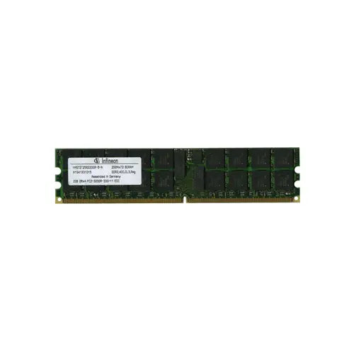 HYS72T256220GR-5-A - Infineon 2GB DDR2-400MHz PC2-3200 ECC Registered CL3 240-Pin DIMM Dual Rank Memory Module