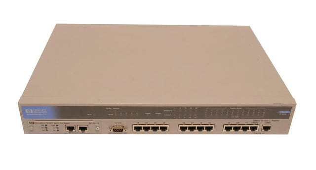 J3234B HP AdvanceStack 12-Ports RJ-45 100Mbps 10Base-T Fast Ethernet Rack-mountable Managable Hub