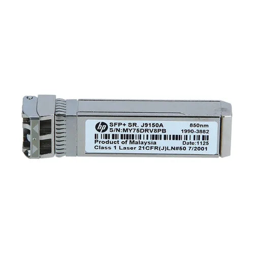 J9150DR HP Aruba X132 10Gb/s 10GBase-SR Multi-Mode Fibre 850nm 300m Duplex LC Connector SFP+ Transceiver Module