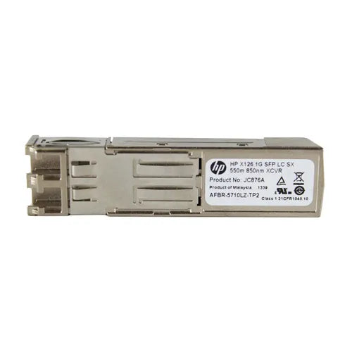 JC876-61001 HP X126 1Gb/s 1000Base-SX Multi-Mode Fibre 850nm 550m LC Connector SFP (mini-GBIC) Transceiver Module