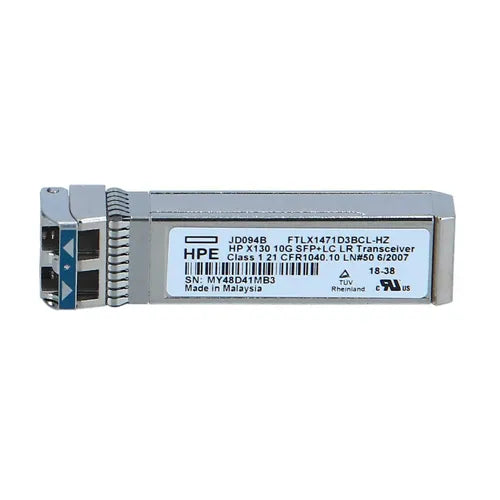 JD094-61001 HP ProCurve X130 10Gb/s 10GBase-LR Single-Mode Fibre 1310nm 10km Duplex LC Connector SFP+ Transceiver Module