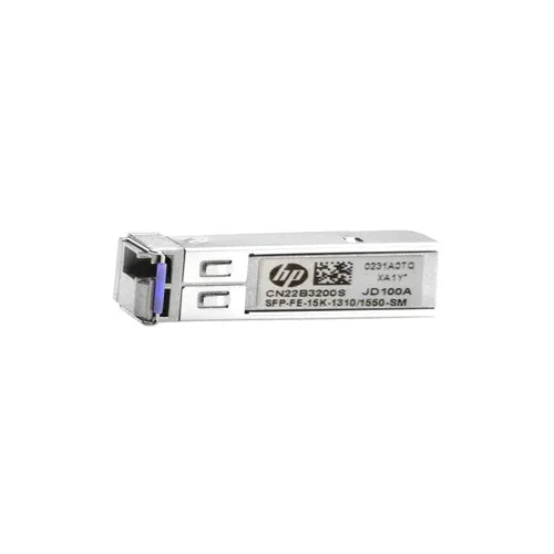 JD100AR HP ProCurve X115 100Mb/s 100Base-BX10-U Single-Mode Fibre 1310nm-TX/1550nm-RX 20km LC Connector SFP Transceiver Module