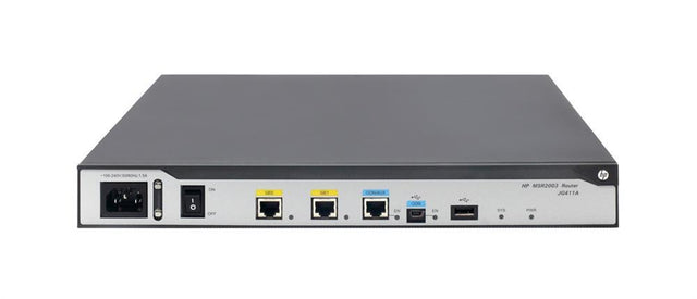 JG411A HP MSR2003 AC Router 2 Ports Management Port 3 Slots Gigabit Ethernet 1U Rack-mountable, Desktop (Refurbished)