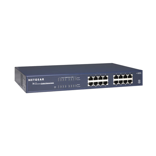 JGS516-300JPS Netgear Prosafe JGS500 Series JGS516 16 x Ports 10/100/1000Base-T Rack-mountable Unmanaged Gigabit Ethernet Network Switch