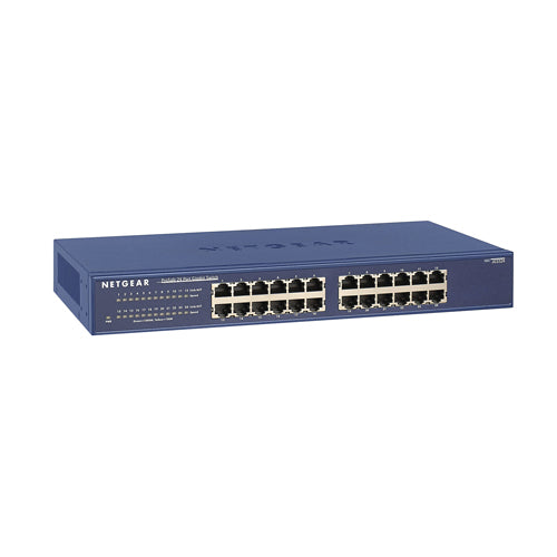 JGS524-200PRS Netgear Prosafe JGS524 24 x Ports 10/100/1000Base-T Rack-mountable Unmanaged Gigabit Ethernet Network Switch