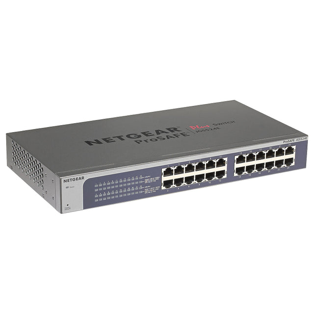 JGS524E - Netgear Prosafe JGS524E 24 x RJ-45 Ports 10/100/1000Base-T Rack-mountable Unmanaged Gigabit Ethernet Network Switch