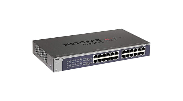 JGS524PE - Netgear Prosafe JGS524PE 24 x Ports (12 x Ports PoE+) 10/100/1000Base-T Rack-mountable Unmanaged Gigabit Ethernet Network Switch