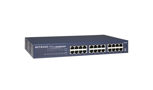 JGS524 - Netgear Prosafe JGS524 24 x Ports 10/100/1000Base-T Rack-mountable Unmanaged Gigabit Ethernet Network Switch