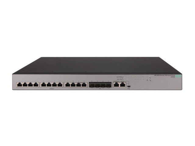 JH295A#ABA - HPE Office Connect 1950 Series 1950 12XGT 4SFP+ 12 x Ports 10GBase-T + 4 x SFP+ Ports 1U Rack-mountable Layer3 Managed Rack-mountable Gigabit Ethernet Network Switch