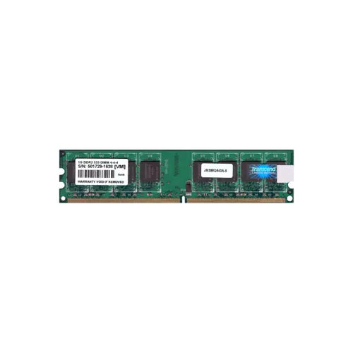 JM388Q643A-5 - Transcend 1GB DDR2-533MHz PC2-4200 ECC Unbuffered CL4 240-Pin DIMM Dual Rank Memory Module